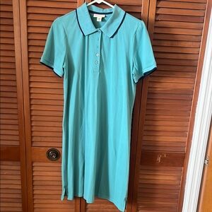 Appleseed's Aqua Polo Midi Dress